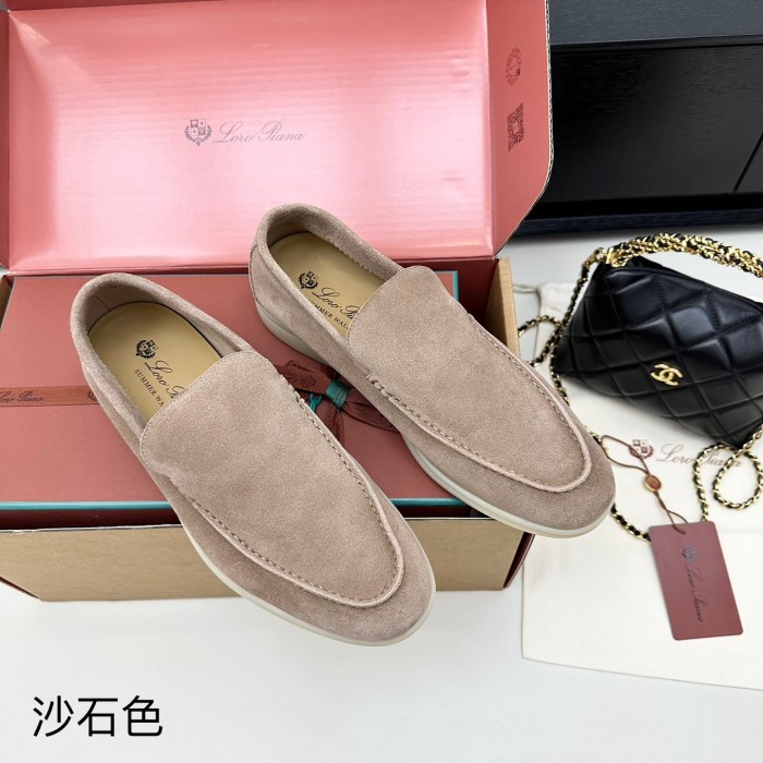 1:1 quality version Summer Walk Double-Layer Cowhide Flat Shoes 15 colors 28700726