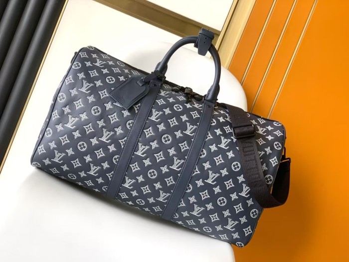 1:1 quality version Keepall 50 Letter Embossed Coated Single Shoulder Bag 28694051
