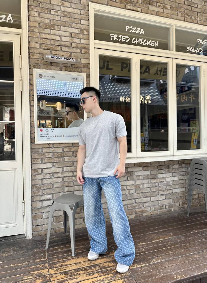1:1 quality version Full-Print Logo Flare Jeans 28437479