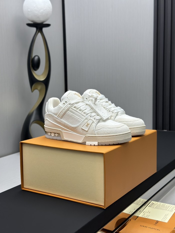 1:1 quality version 28342879 L Trainer White Denim Shoes