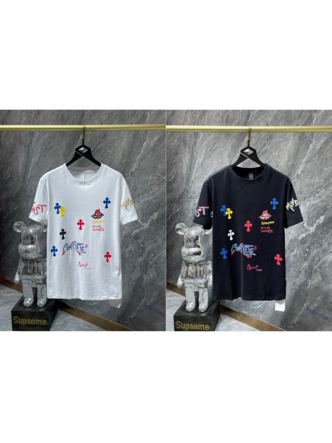 Colorful Cross Hand Painted Graffiti tee 2 colors
