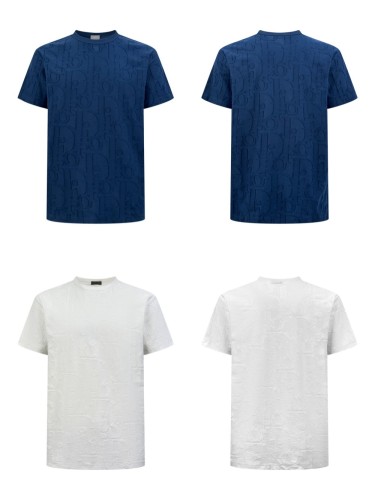 1:1 quality version 28321429 full-print letter embroidery tee 2 colors