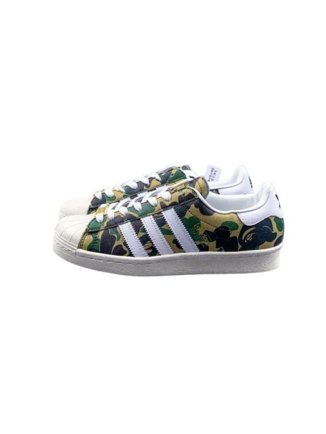 Adid@s Originals x B@PE Superstar 80s Green Camo Sneakers 28961234