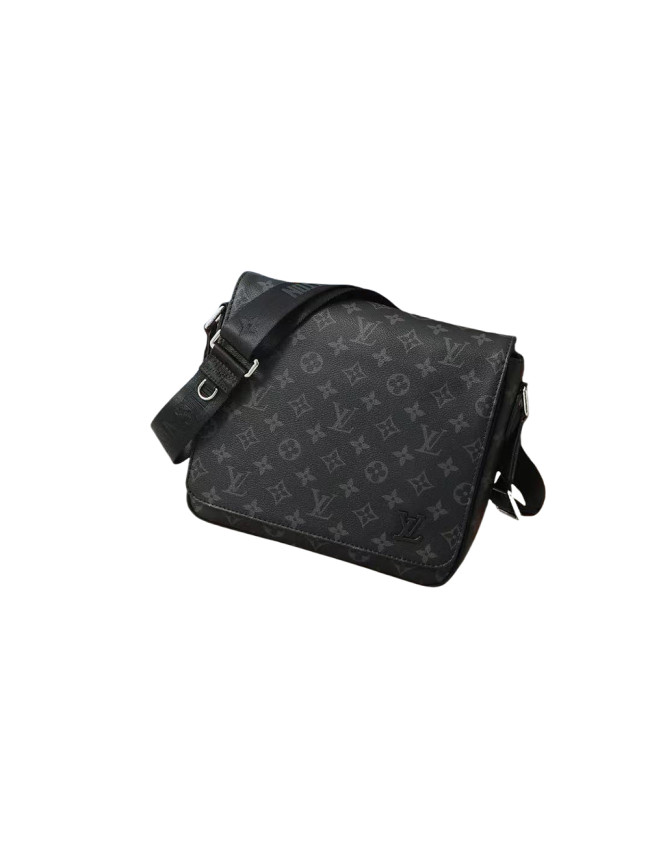 Black Old Flower Messenger Bag Crossbody Bag