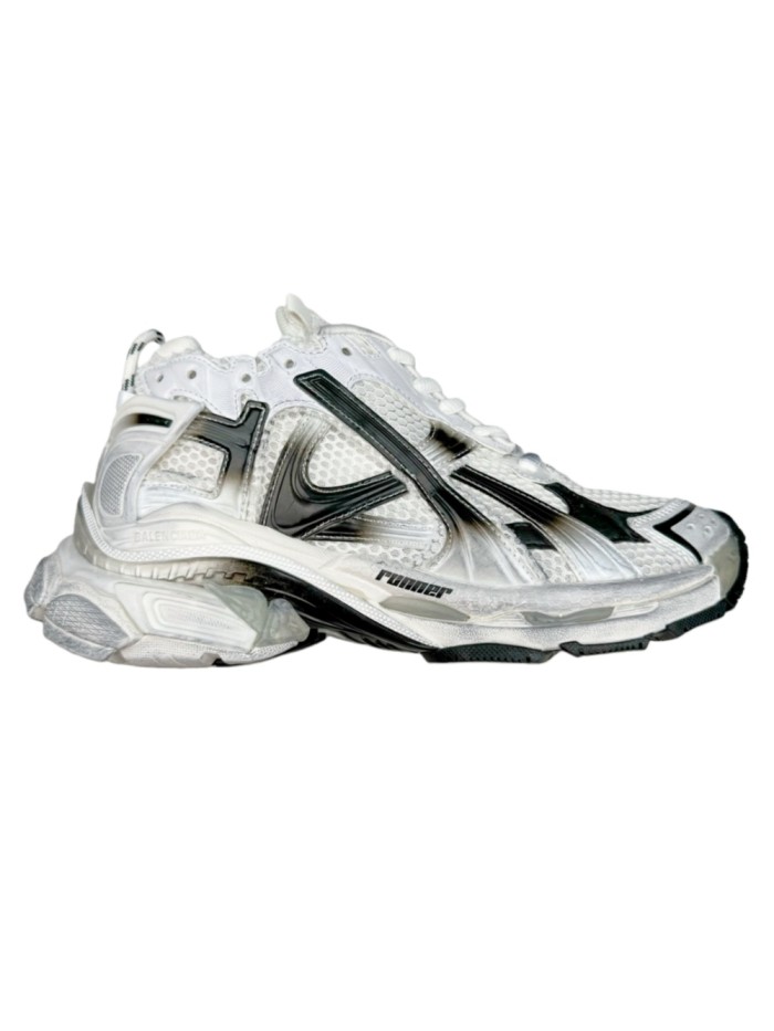 1:1 quality version Runner Vintage Black and White Retro Sneakers 28598141