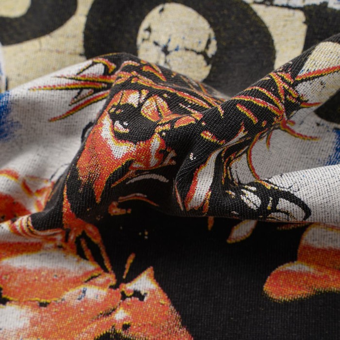 Boxing Theme Print Washed Tee 2 colors 29047376