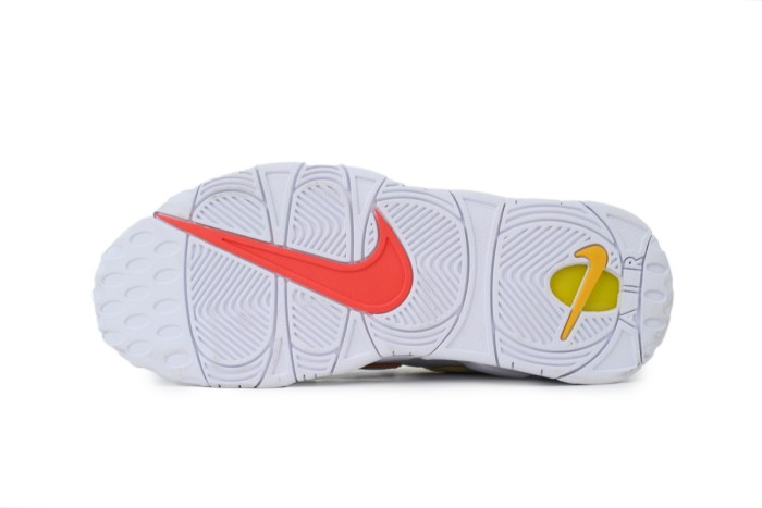 [plus-size shoes]Alien Mid-top Men's White Blue and Yellow Pippen Basketball Shoes 29030413