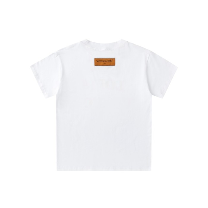 Metal Chain Neckline Logo Print T-Shirt for Kids 2 colors 29006083