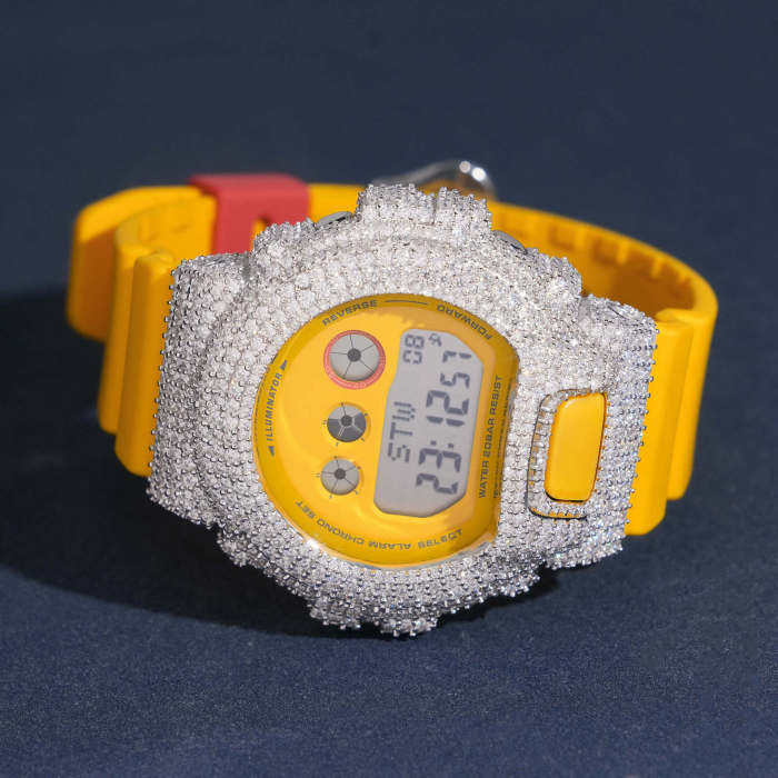 Model 6900Y Moissanite-Set Watch Case 3 colors 28777599
