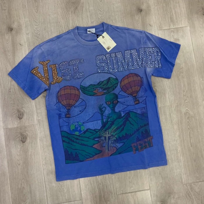 Vale Forever FEST Burned diamond Printed Washed Version Tee