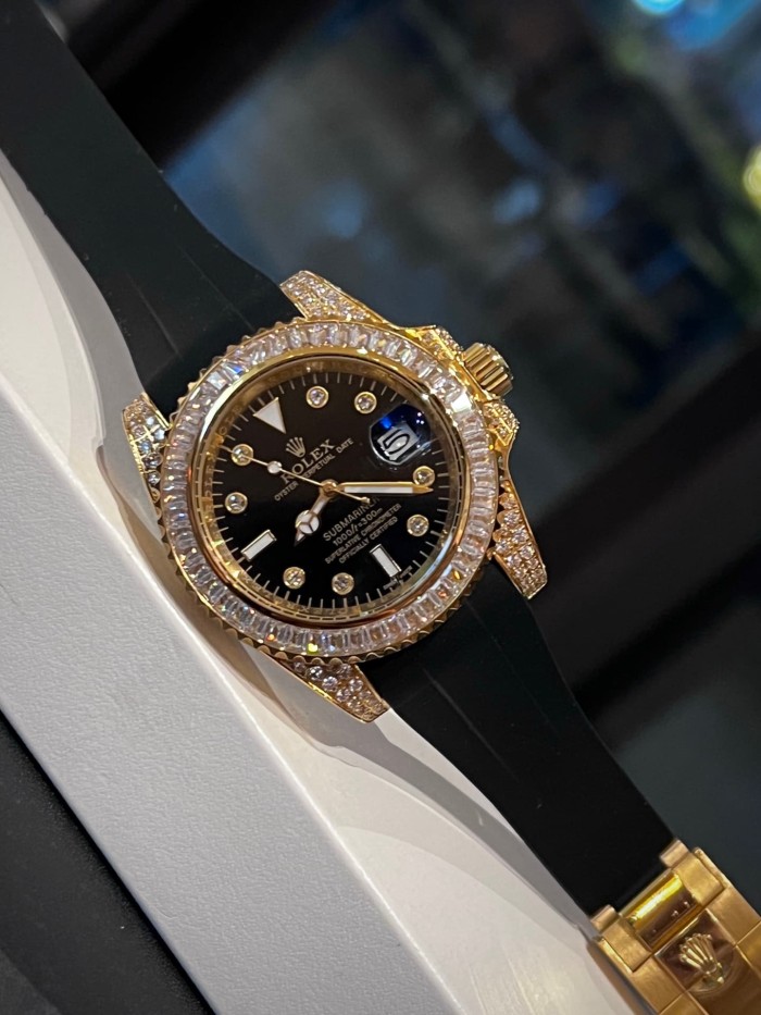 Custom Edition Luminous Numerals and Natural Zirconia Inlay  Mechanical Watch 7 colors【Dial diameter：40mm 】28764723