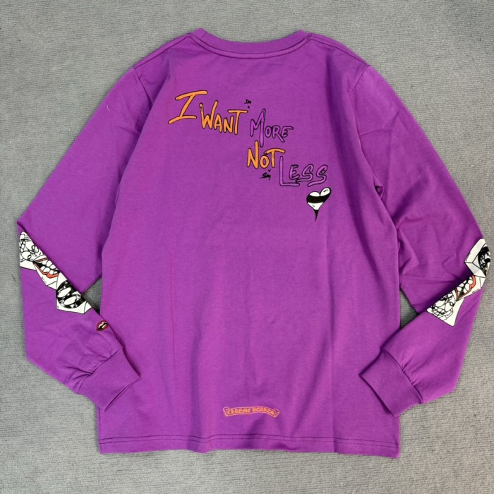 1:1 quality version Graffiti Collection Purple Long Sleeve T-Shirt & skirt set