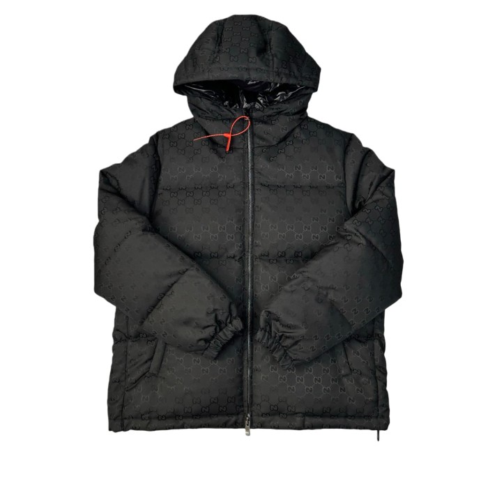 [buy more save more]1:1 quality version Classic Double G black canvas hooded Down Jacket 28759355