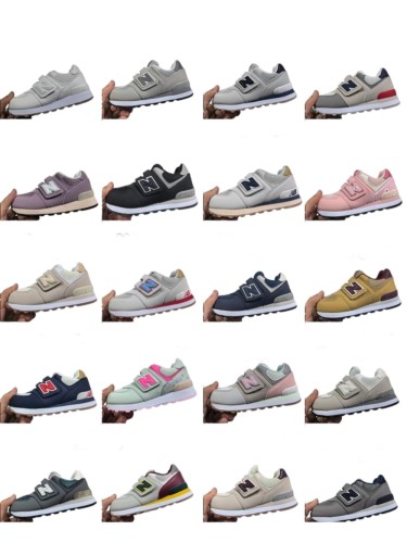 NB574 Hook & Loop With Hi-Poly Insole Shoes for Kids 20 colors 28998856