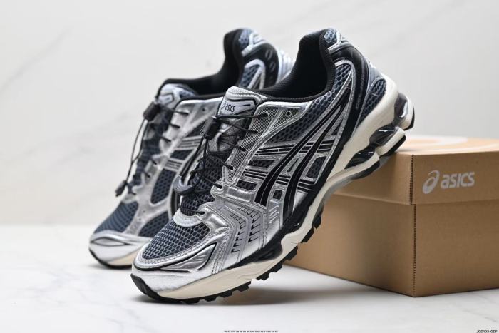 AC Gel-Kayano 14 Black and Silver Two-Tone Shoes 28441120