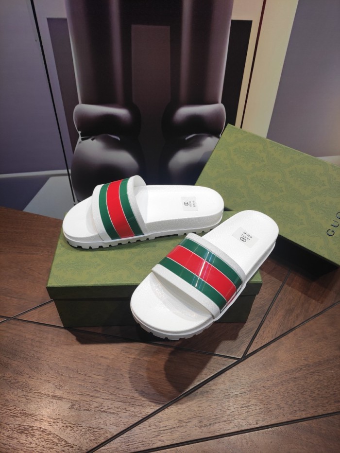 1:1 quality version Rainbow high bottom slippers 2 colors