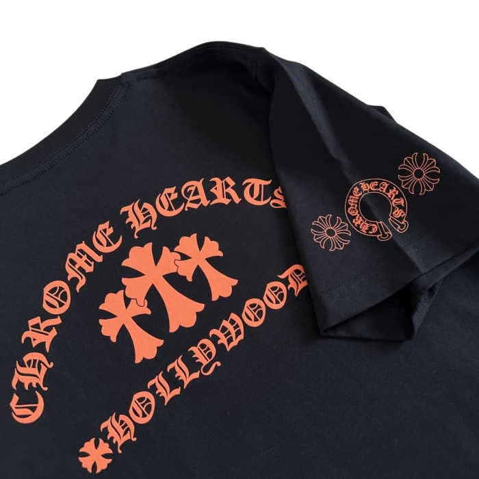 1:1 quality version Orange Cross Print Tee 2 colors 28969327