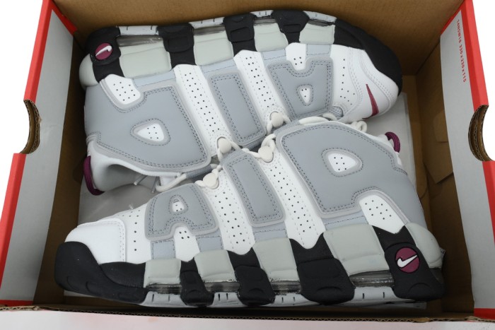Air More Low Top Women's White And Grey Air Pippen Basketball Shoes 29030037