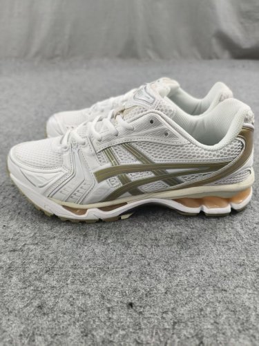 [buy more save more]AC GEL‑KAYANO 14 White Gold Retro Running Shoes 28978095