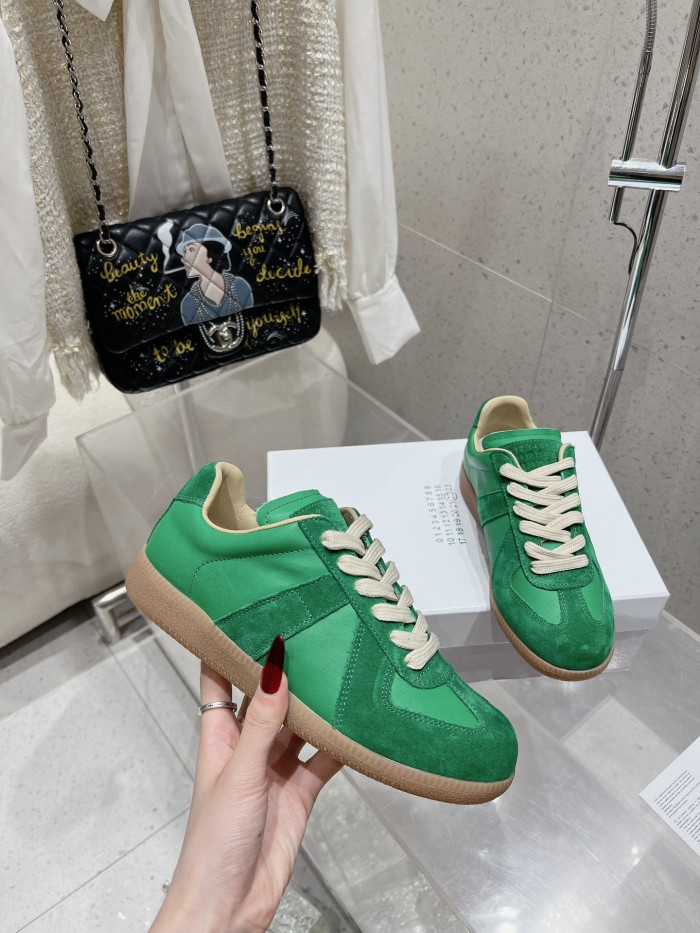 1:1 quality version M@ison 28294758 Leather Patchwork Derby Shoes 39 colors
