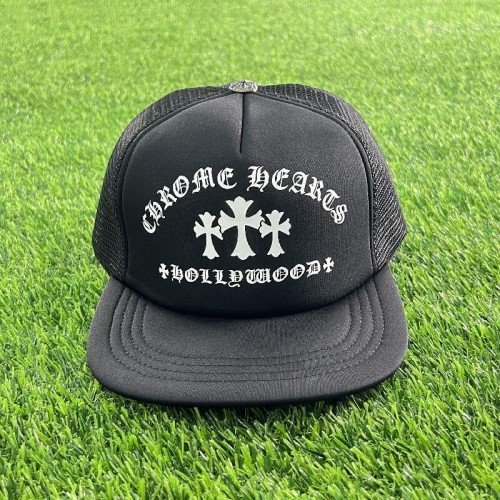 Sanskrit letter cross trucker hat