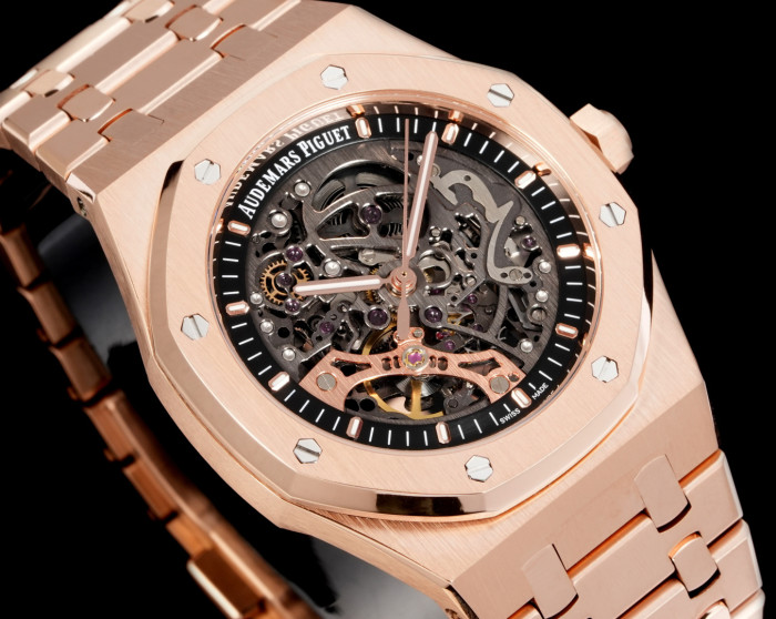 Skeleton Dial Octagonal Bezel Integrated Movement Watch 4 colors【Dial diameter：41mm 】28771372