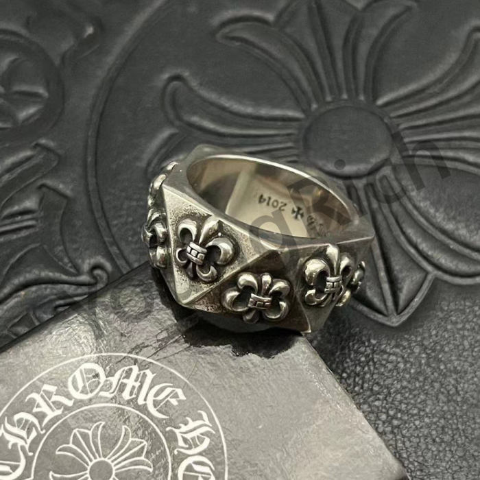 CH Vintage Cross Cross Flower Tomb Sword Hexagram Ring 26 colors