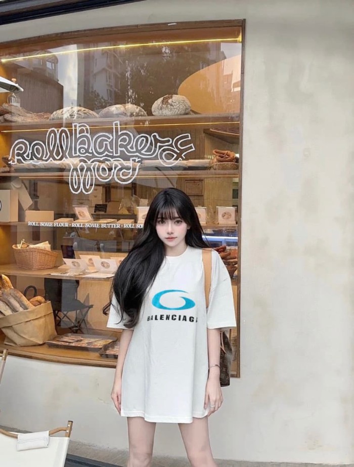 1:1 quality version Runway Logo Printed Tee 2 colors 28903006