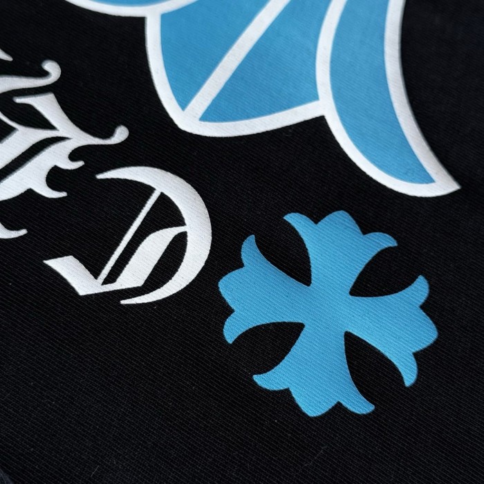 1:1 quality versionST. Barth Limited Edition Back Print Blue Cross Flower Long-Sleeve T-Shirt 28755529
