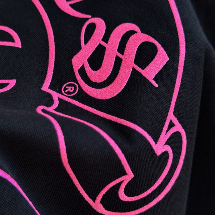 1:1 quality version Neon Pink Horseshoe Print Tee 2 colors 28710867