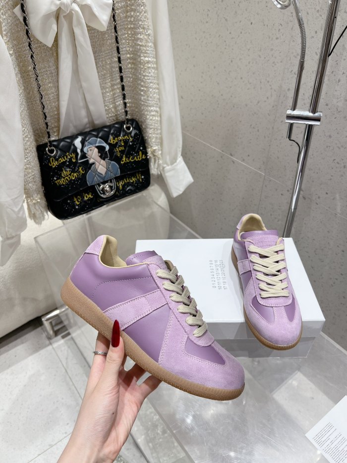 1:1 quality version M@ison 28294758 Leather Patchwork Derby Shoes 39 colors
