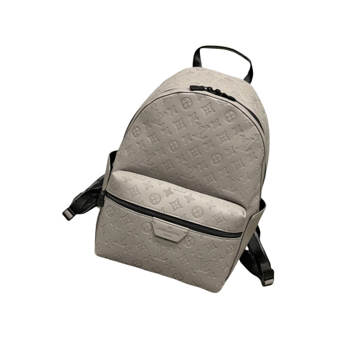 28185545 Embossed Cowhide Leather Backpack
