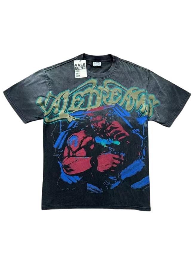 Vintage Graffiti Hero Distressed Wash Oversized T-Shirt 29027399