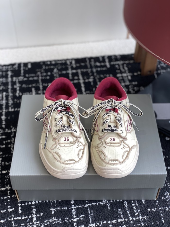 1:1 quality version Hamptons Worn-Out Two-Color Patchwork Shoes 6 colors 28431623