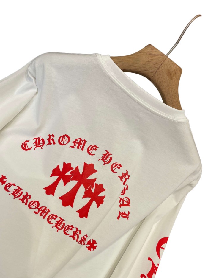 1:1 quality version Cotton Sanskrit Sleeve Detail Crew Neck Long Sleeve T-Shirt 28938200