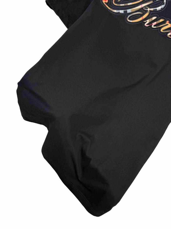 1:1 quality version Dark pattern letter embroidery & heat transfer T-shirt 3 colors 28965247