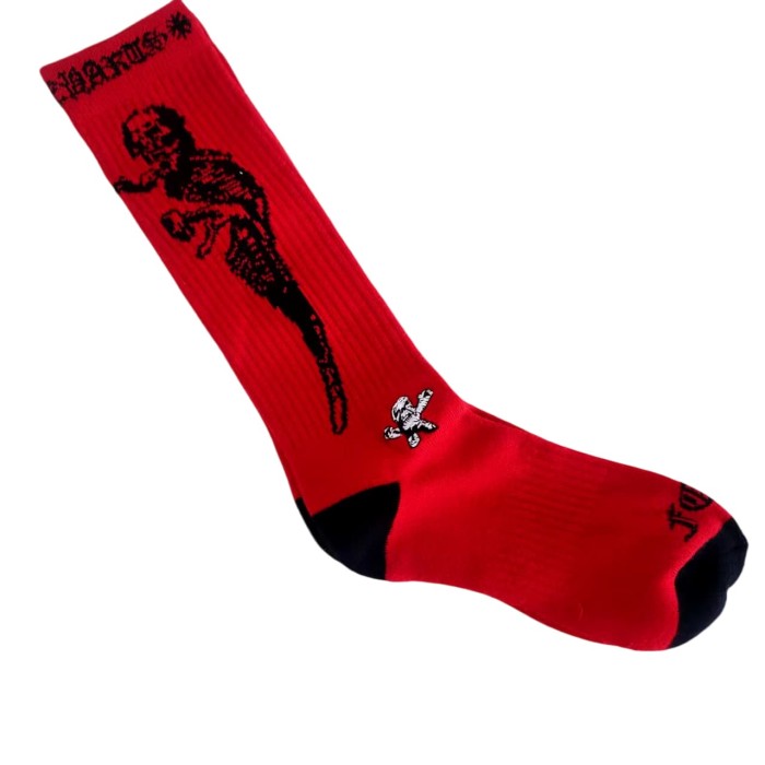 Sanskrit Stripe Graffiti Jacquard Crew Socks 33 colors 28887617