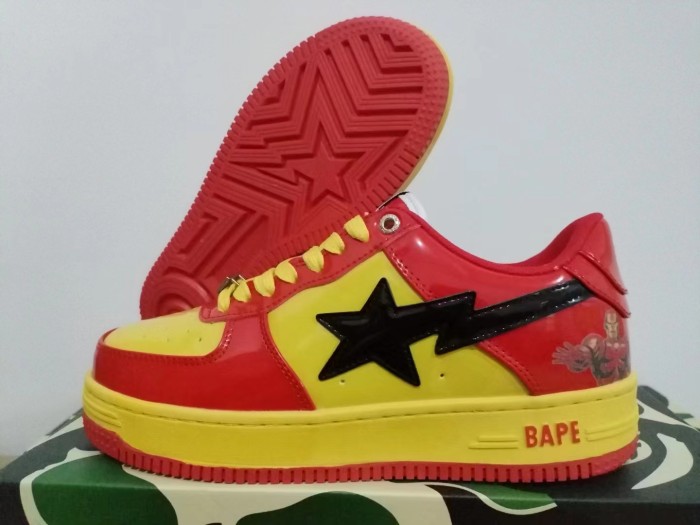 [plus-size shoes]Marvel x APE STA Leather-trimmed two-tone shoes 8 colors 28635950