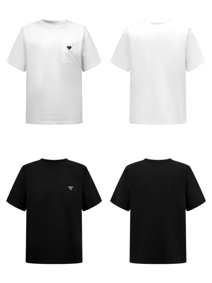 1:1 quality version 28321462 pocket triangle label tee 2 colors
