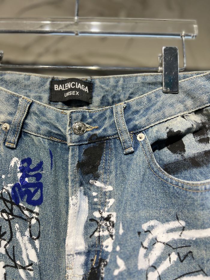 Graffiti Painted Jeans
