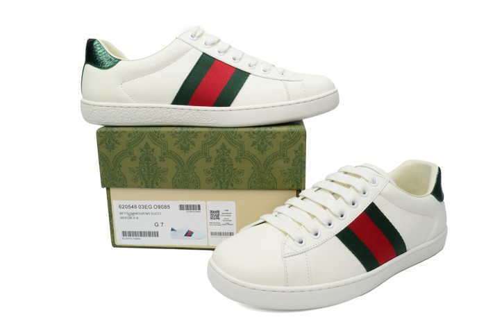 1:1 quality version Ace Red Green Web Leather Low Top Sneakers Shoes 28972453