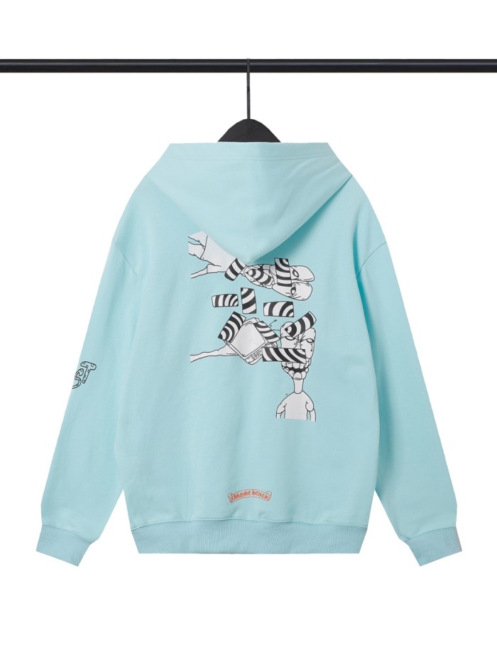 Cartoon Print Hooded Sweatshirt
