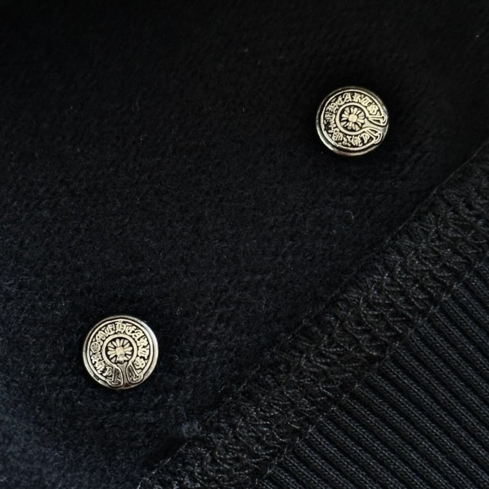 1:1 quality version Heavy-duty Silver Line Cross Embroidery Crew Neck Sweatshirt 29045267