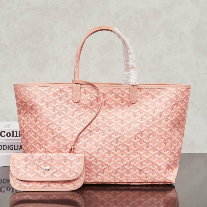 1:1 qualituy verson Monogram Coated Canvas Tote Bag With Pouch Waterproof Top Handle Shoulder Bag 4 colors 29092298