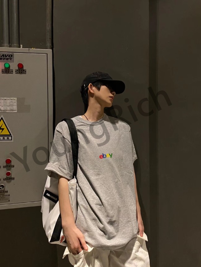 1:1 quality version Crewel wool embroidery T-shirt