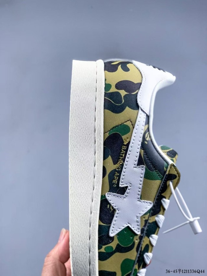 Adid@s Originals x B@PE Superstar 80s Green Camo Sneakers 28961234