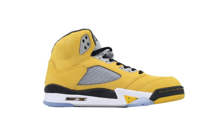 [plus-size shoes] 1:1 quality version Jordan 5  Tokyo 23  Yellow Suede Basketball Shoes 29035189