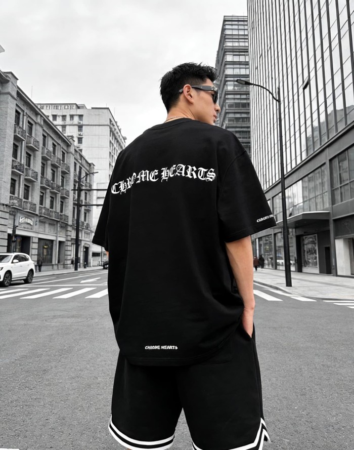 1:1 quality version Letter Print Crew Neck Tee 2 colors 28760610