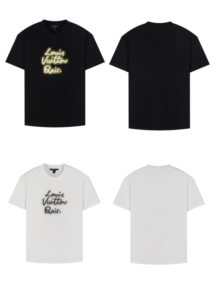 1:1 quality version 28321443 Neon sign printed tee 2 colors