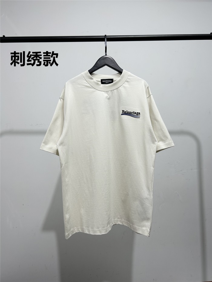 28027002 Embroidered Letter Tee 5 colors